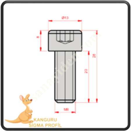 M8 IMBUS BOLT 20 MM,