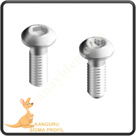 CHANNEL 8 FACE BOLT, Profile Fasteners