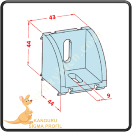 45X45 WIDE CORNER CONNECTION, Profile Fasteners