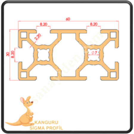 30X60 SIGMA PROFILE K8, Profile- Sheet-Casting