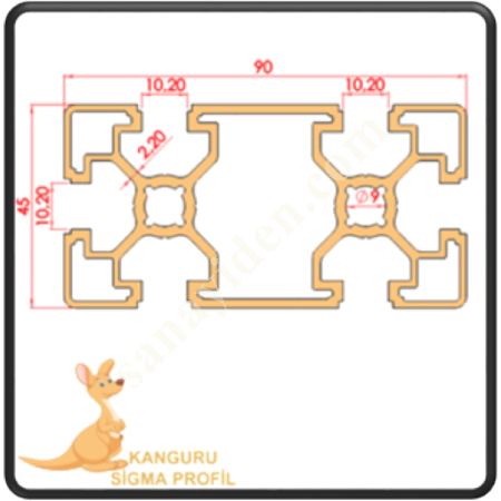 45X90 LIGHT SIGMA PROFILE K10, Profile- Sheet-Casting