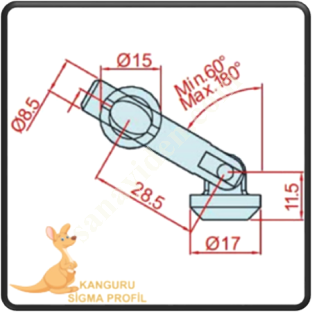 CHANNEL 10 ANGLE PULL TYPE CONNECTION, Profile Fasteners