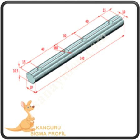 CHANNEL 10 LONG T CHANNEL NUT,