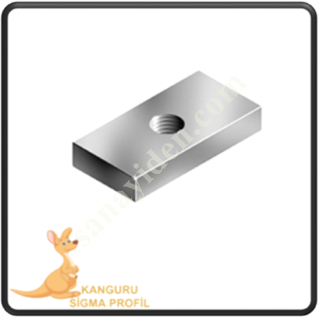 CHANNEL 8 RECTANGULAR NUT M4,