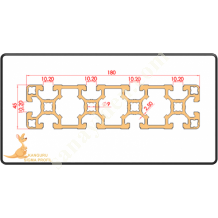 45X180 SIGMA PROFILE K10, Profile- Sheet-Casting