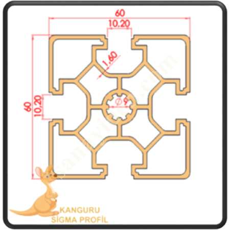 60X60 SIGMA PROFILE K10, Profile- Sheet-Casting