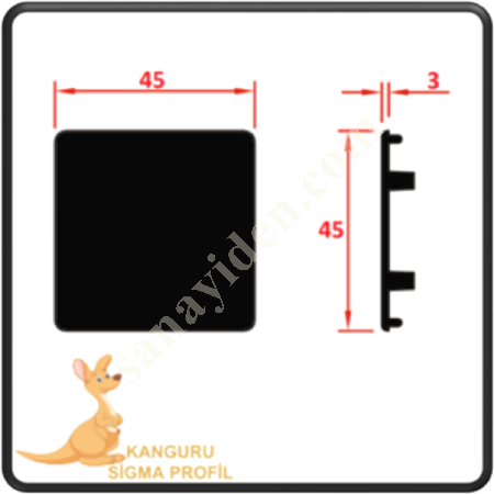 45X45 PROFILE COVER, Profile Fasteners