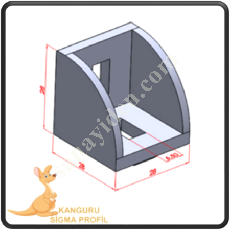 30X30 WIDE CORNER CONNECTION, Profile Fasteners