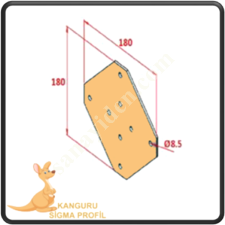 45X45 FOUR WAY CONNECTION SHEET,