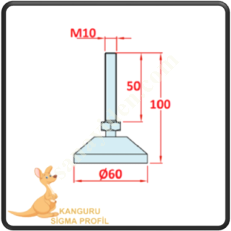 M10 PLASTIC FEET, Conveyor Systems