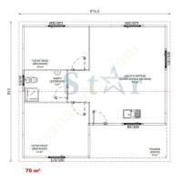 70 M² ÖN CAMLAR 120*180+KÖŞE SÖVE HEDİYELİ PREFABRİK, Yapı İnşaat