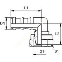 ND AFL K 90 ASSEMBLY NIPPLE, DKL COMP. 90° ANGLE, Tornado Record