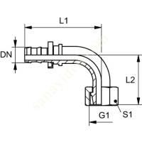 ND AFL 90 ASSEMBLY NIPPLE, DKL 90° ANGLE, Tornado Record