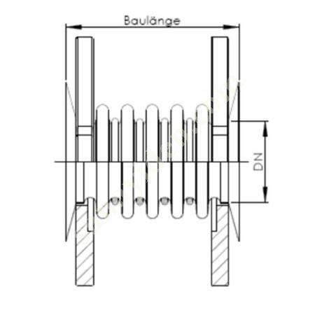 KOMP-LOS PTFE DÖNER FLANŞLILI PTFE KOMPANSATÖRLER, Hortum - Boru - Bağlantı Parçaları