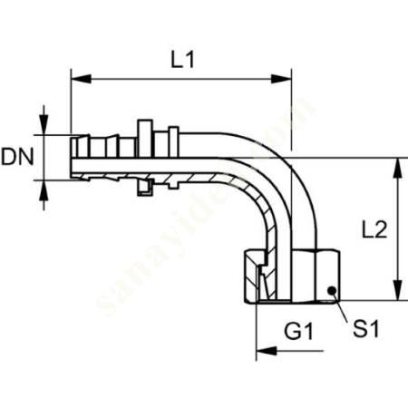 ND AFL 90 ASSEMBLY NIPPLE, DKL 90° ANGLE, Tornado Record