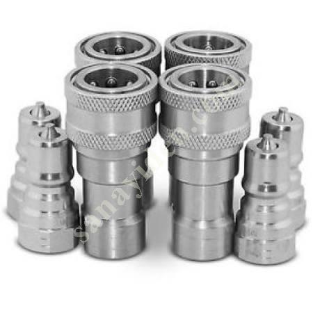 AUTOMATIC COUPLING SET HYDRAULIC QUICK COUPLING STAINLESS STEEL, Hose Fittings