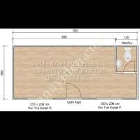 84M² İKİ KATLI BAHÇE EVİ - 36 AY TAKSİT - 1 GÜNDE HIZLI MONTAJ, Yapı İnşaat