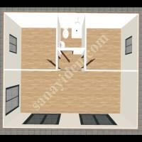 42M2 WOODEN THREE ROOM WC SHOWER -KITCHEN, Building Construction