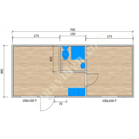 39M2 İKİ ODA WC DUŞ MUTFAK. 36 AY TAKSİTLE- 17M2 VERANDALI, Yapı İnşaat