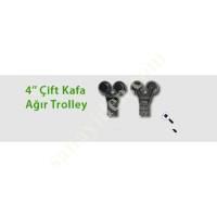 TROLLEY ÜNİTELERİ 4'' ÇİFT KAFA AĞIR TROYLER, Metal Mamülleri Diğer