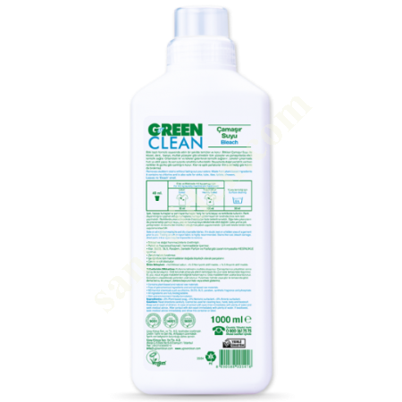 U GREEN CLEAN BİTKİSEL ÇAMAŞIR SUYU - 1000ML, Diğer Petrol&Kimya-Plastik Sanayi