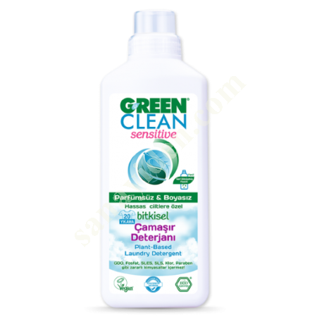 U GREEN CLEAN SENSİTİVE BİTKİSEL ÇAMAŞIR DETERJANI - 1000ML, Diğer Petrol&Kimya-Plastik Sanayi