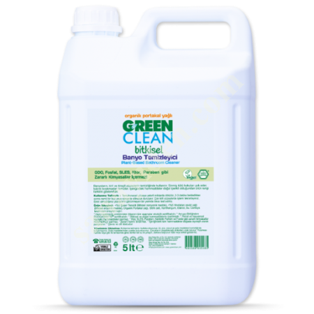U GREEN CLEAN BİTKİSEL BANYO TEMİZLEYİCİ - 5L, Diğer Petrol&Kimya-Plastik Sanayi