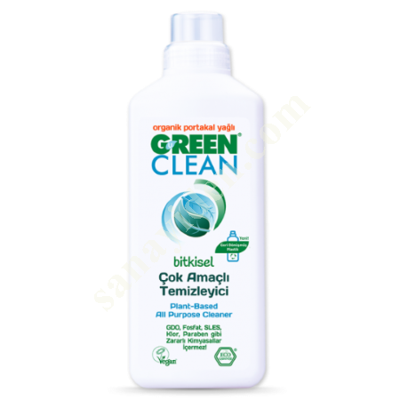 U GREEN CLEAN BİTKİSEL ÇOK AMAÇLI TEMİZLEYİCİ - 1000ML, Diğer Petrol&Kimya-Plastik Sanayi