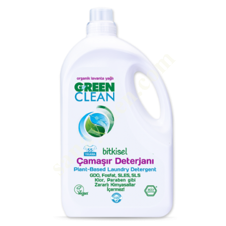 U GREEN CLEAN BİTKİSEL ÇAMAŞIR DETERJANI - 2750ML, Diğer Petrol&Kimya-Plastik Sanayi