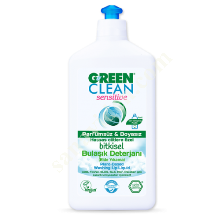 U GREEN CLEAN SENSİTİVE BİTKİSEL BULAŞIK DETERJANI(ELDE YIKAMA), Diğer Petrol&Kimya-Plastik Sanayi