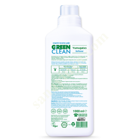 U GREEN CLEAN BİTKİSEL YUMUŞATICI - 1000ML, Diğer Petrol&Kimya-Plastik Sanayi