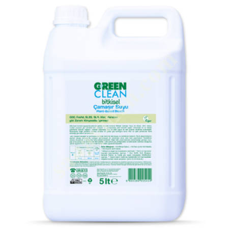 U GREEN CLEAN BİTKİSEL ÇAMAŞIR SUYU - 5L, Diğer Petrol&Kimya-Plastik Sanayi