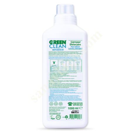 U GREEN CLEAN SENSİTİVE BİTKİSEL ÇAMAŞIR DETERJANI - 1000ML, Diğer Petrol&Kimya-Plastik Sanayi