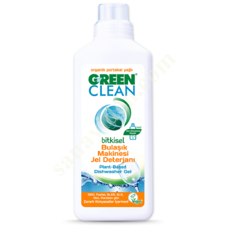U GREEN CLEAN BİTKİSEL BULAŞIK MAKİNESİ JEL DETERJANI - 1000ML, Diğer Petrol&Kimya-Plastik Sanayi