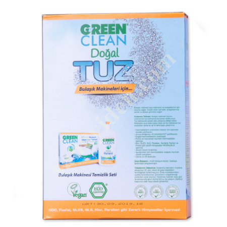 U GREEN CLEAN DOĞAL TUZ - 1,5KG, Diğer Petrol&Kimya-Plastik Sanayi