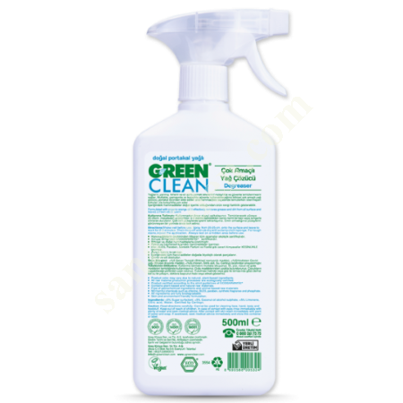 U GREEN CLEAN BİTKİSEL ÇOK AMAÇLI YAĞ ÇÖZÜCÜ - 500ML, Diğer Petrol&Kimya-Plastik Sanayi
