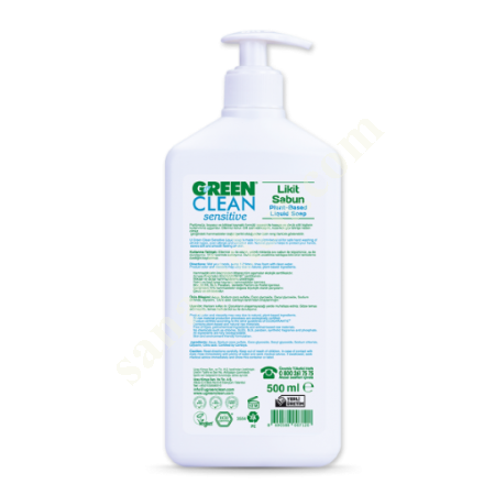 U GREEN CLEAN SENSİTİVE BİTKİSEL LİKİT SABUN - 500ML, Diğer Petrol&Kimya-Plastik Sanayi