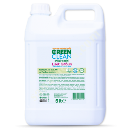 U GREEN CLEAN BİTKİSEL LİKİT SABUN - 5L, Diğer Petrol&Kimya-Plastik Sanayi