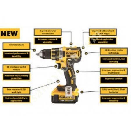 DEWALT DCDF790D2 ŞARJLI VİDALAMA MATKAP 18V BRUSHLES MOTOR, Akülü Vidalama- Matkap - Somun Sıkma