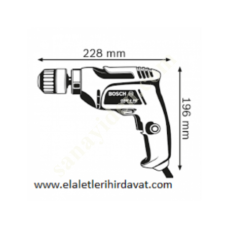 BOSCH GBM 6 RE DARBESİZ 350W 10MM MATKAP+VİDALAMA, Elektrikli Vidalama-Hilti