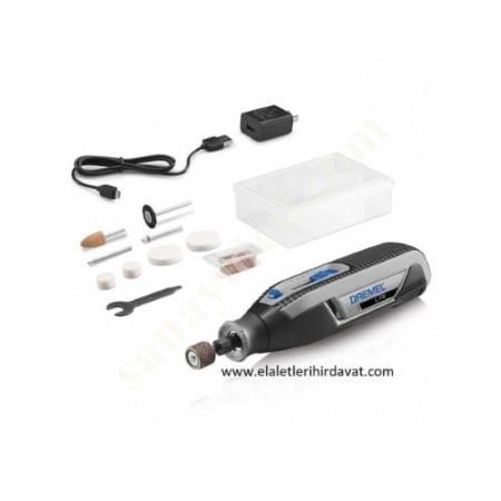 DREMEL 7760 Lİ-ON AKÜLÜ EL MOTORU SİSTEMİ 7.2V 1.0AH, Akülü Planya - Zımpara - Taşlama