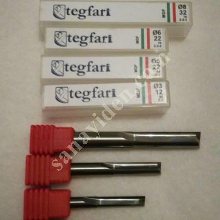 TEGFARI WOOD MDF PROCESSING MILLING CUTTER 3X12X50 MM Z2 CARBIDE, Wood Working