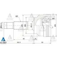 MAZDA 323 AKS KAFASI DIŞ 323 98-02 / ZL 28X56X26,