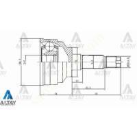 MAZDA 626 AKS KAFASI DIŞ 626 88-92 2.0 / 26X56X25, Yedek Parça Oto Sanayi