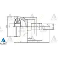 MAZDA 323 AKS KAFASI DIŞ 323 01-03 / MAZDA 3 / 26X56X29,