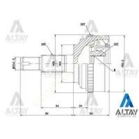 AKS KAFASI DIŞ ACCORD 98=> ABSLİ 28X64X32,