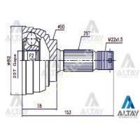 AKS KAFASI DIŞ ACCENT 95-06/GETZ 03-06/ABSLİ BENZİNLİ 25X50X22,