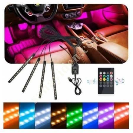 AYAK ALTI LED 12 Lİ SESE DUYARLI KUMANDALI- RGB, Modifiye & Tuning & Aksesuar