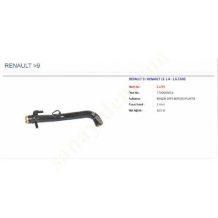 GASOLINE FILLING PIPE (RENAULT:R9-R11 1.4-1.6 CARB.), Spare Parts And Accessories Auto Industry