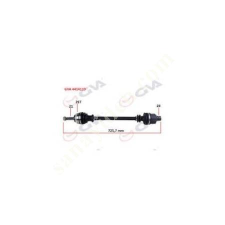 AXLE COMPLETE RIGHT ABS(RENAULT:CLIO II ABS 26 TEETH), Spare Parts Auto Industry